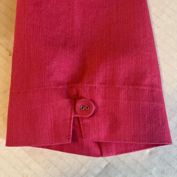 KORET Blazer Women’s S Hot Pink 3 Button 3/4 sleeves Cotton Blend Pockets Career - Picture 7 of 11